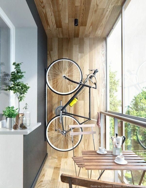 хранение велосипеда на балконе