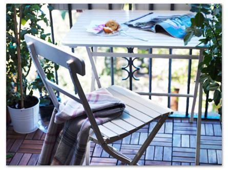 стильная садовая мебель на балконе - лайфхаки для балкона
