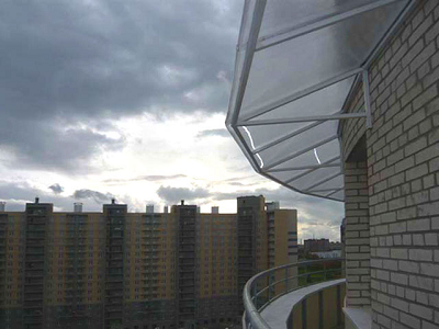остекление балконов установка крыши