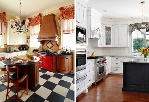 Короткие кухонные шторы - лучшие современные идеи 2016