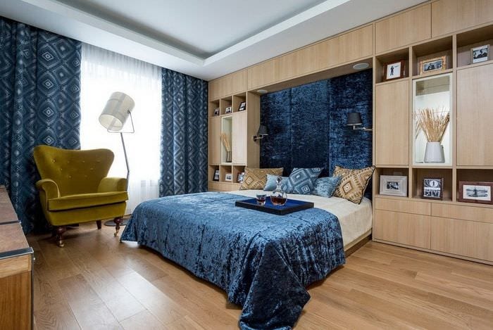 роскошный дизайн спальни 14 кв м