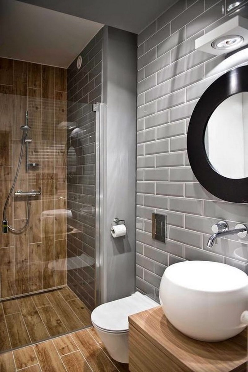 Керамическая плитка, имитирующая дерево придаст вашей ванной особый стиль