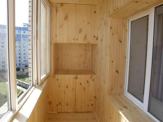 отделка балкона внутри