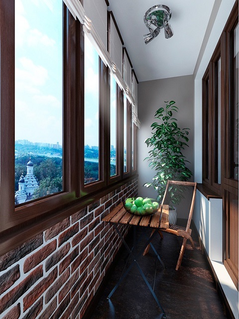 Балкон в стиле лофт - рассматриваем возможные варианты