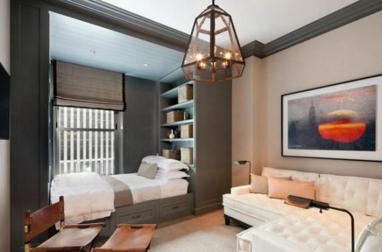 Совмещенная гостиная со спальней создадут уникальный дизайн в вашей квартире