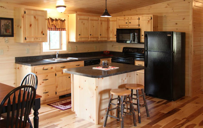 деревянная кухня в 12 кв м