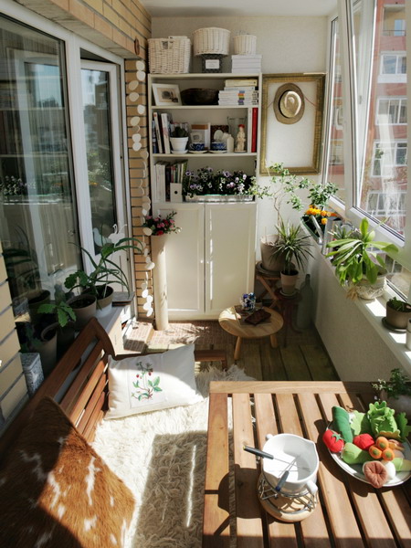Современное оформление балконного помещения в квартире