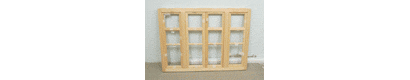 Четырёхстворчатое окно с верандной расстекловкой для установки в старинном доме