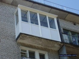 остекление балкона в хрущевке ПВХ профилем