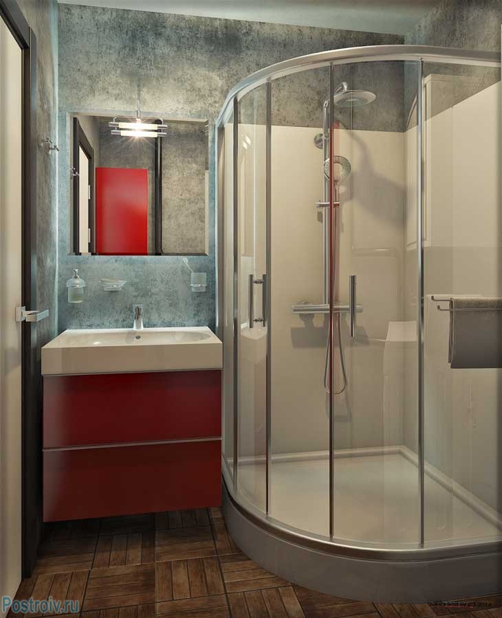 Дизайн ванной в современном стиле 4, 5, 6 кв.м. - Фото