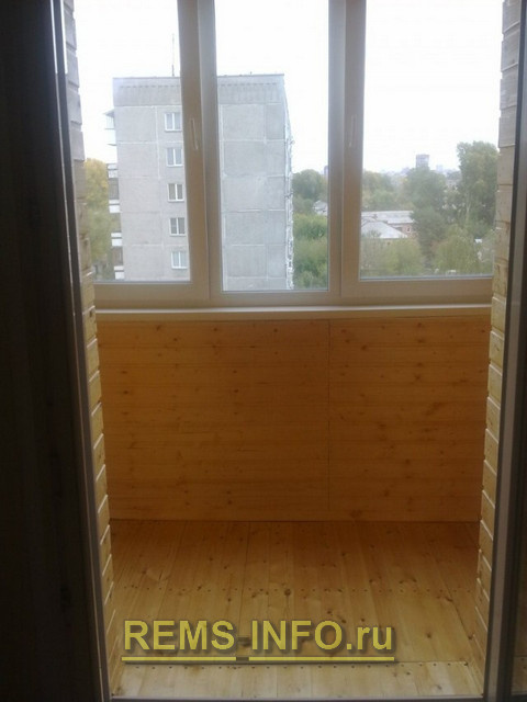 Ремонт балкона утепление