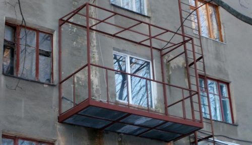Укрепление балкона