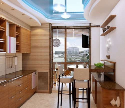 Дизайн кухни 10 кв м с балконом