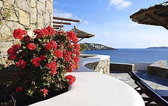 Вид на море с балкона. Греция (Код изображения: 15034)
