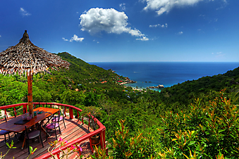 Вид с балкона на острове Ко Тао (Каталог номер: 15048)