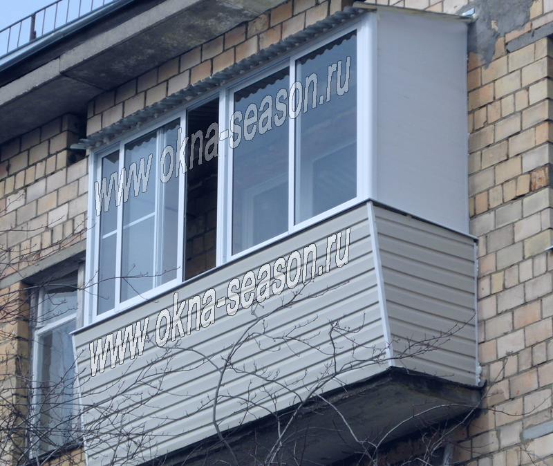 остекление балконов с выносом в Балашихе