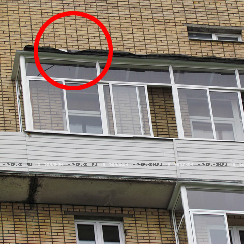Крыша на балкон из гофрированного листа