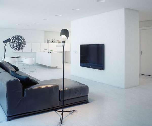 Дизайн однокомнатной квартиры студии в стиле минимализм