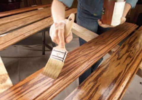 Обработка древесины защитным покрытием