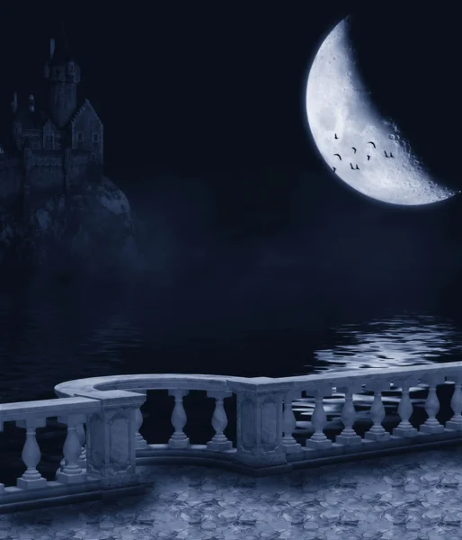 Темная ночь — стоковое фото