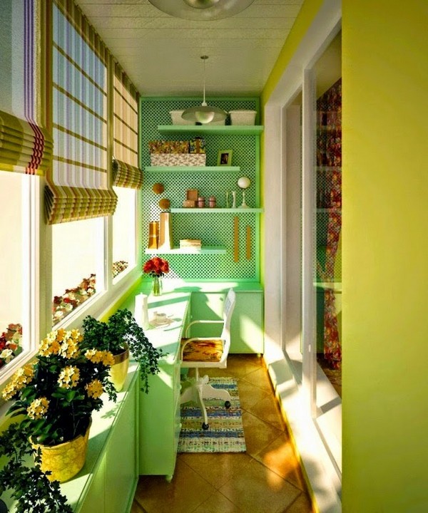 Красивая комната на балконе